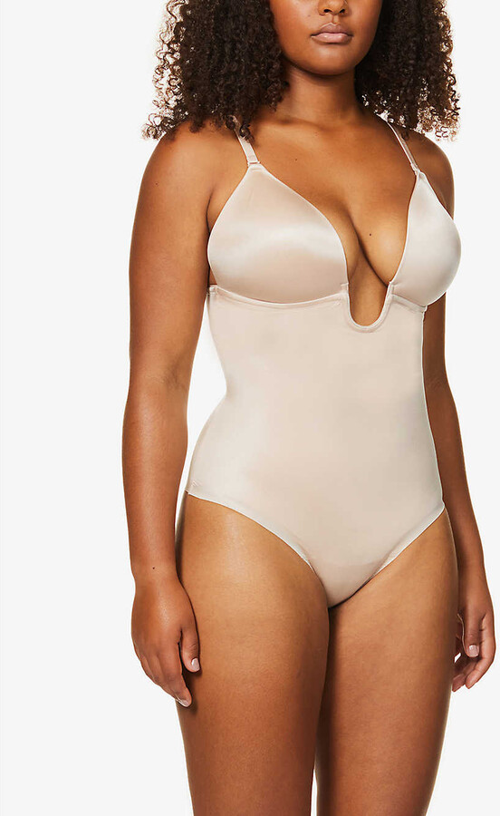 Suit Your Fancy stretch-jersey thong bodysuit