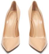 Thumbnail for your product : Gianvito Rossi Gianvito 105 Point-toe Patent-leather Pumps - Womens - Nude