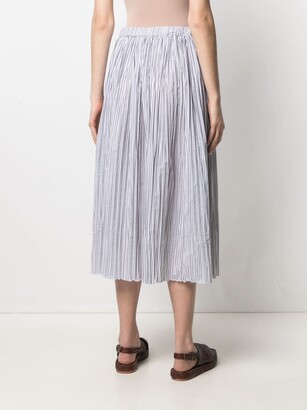Fabiana Filippi Striped-Gathered Skirt