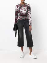 Thumbnail for your product : The Seafarer frayed trim cropped jeans
