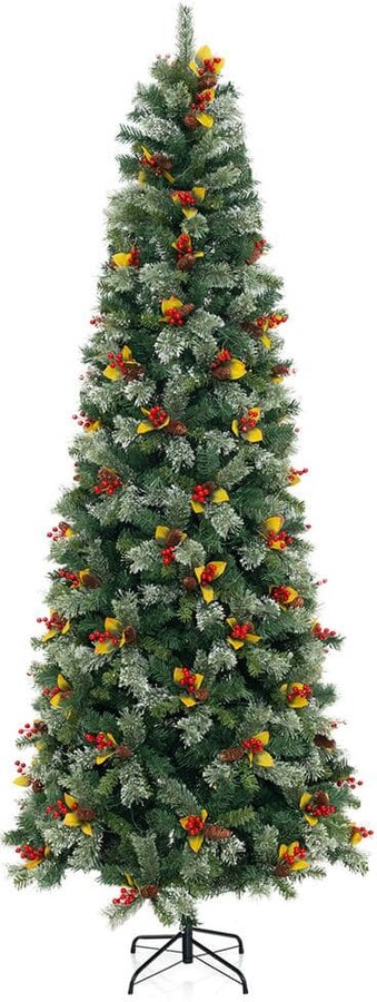 9 ft. Green PreLit Artificial Christmas Tree with 1416 Branch Tips 560 Warm White LED Lights
