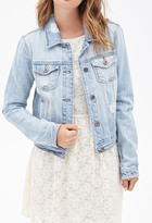 Thumbnail for your product : Forever 21 Forever21 Distressed Denim Jacket