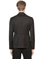 Thumbnail for your product : Emporio Armani Wool Broken Pinstriped Jacket