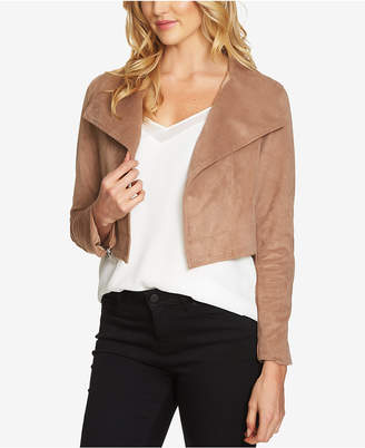 1 STATE Cropped Faux-Suede Jacket
