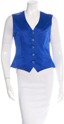 Loro Piana Silk Button-Up Vest