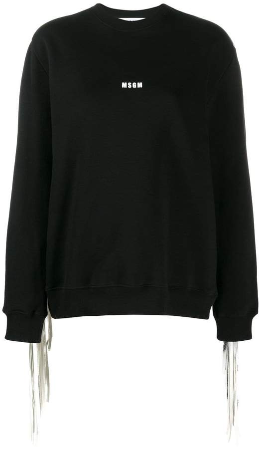 msgm fringe sweater