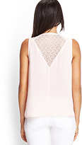 Thumbnail for your product : Forever 21 Crochet Lace Shirt