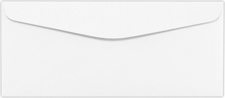 LUXPaper #10 Regular Envelopes, 4 1/8 x 9 1/2, Solar White, 50/Pack