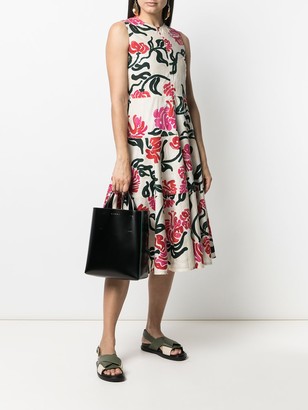 Marni Abstract Floral Print Dress