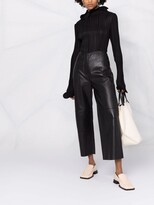 Thumbnail for your product : Totême Cropped Leather Trousers