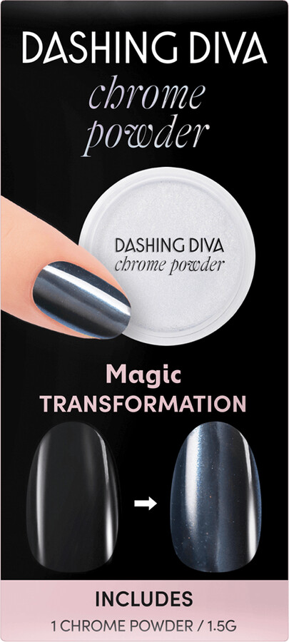DASHING DIVA Chrome Powder White Pearl