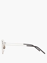 Thumbnail for your product : Saint Laurent Eyewear Eyewear - Aviator Metal Glasses - Silver