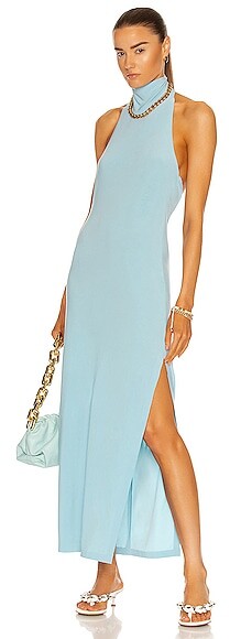 turtleneck long gown