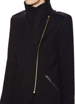 Thumbnail for your product : French Connection Wool Coat with Leather Trim Pockets
