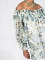 Thumbnail for your product : P.A.R.O.S.H. Floral Print Long Dress