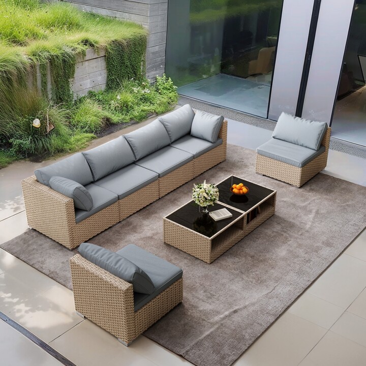 Streamdale Furniture Streamdale 8-Piece Boho Patio Conversation Set