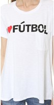 Thumbnail for your product : TEXTILE Elizabeth and James I Heart Futbol Bowery Tee