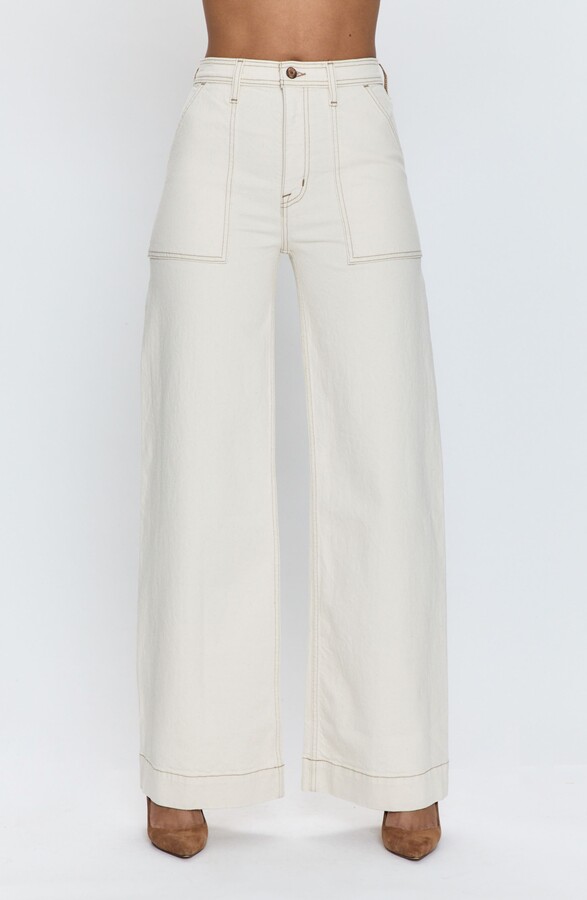 Pistola Denim Penny High Waist Wide Leg Utility Jeans