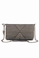 Thumbnail for your product : House Of Harlow Riley Oversized Clutch in Black/White