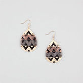 Thumbnail for your product : Full Tilt Mixed Metal Etched Teardrop Earrings
