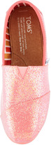 Thumbnail for your product : Toms Youth Coated Glitter Slip-On, Fuchsia