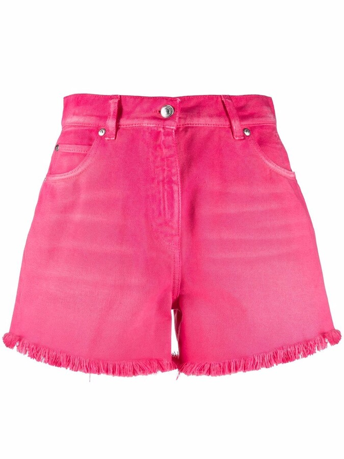 MSGM Frayed Edge Denim Shorts ShopStyle