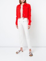 Thumbnail for your product : Veronica Beard Metro cropped kicked flare trousers