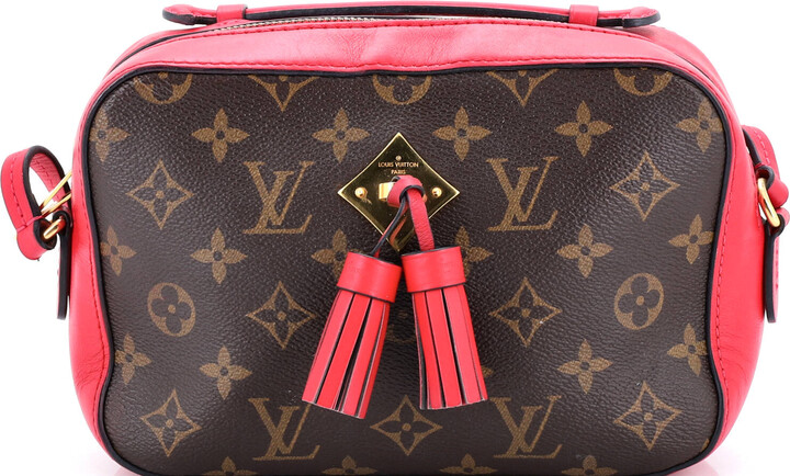 Louis Vuitton Saintonge Handbag Monogram Canvas with Leather