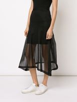 Thumbnail for your product : Calvin Klein sheer A-line skirt
