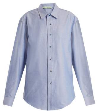 Off-White Point-collar oxford-cotton shirt