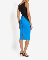Thumbnail for your product : David Koma Colorblock One Shoulder Pencil Fit Dress