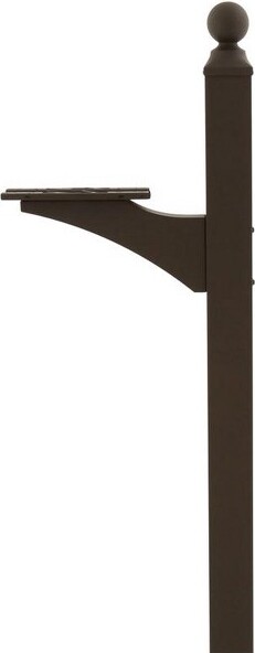 Gibraltar Mailboxes GibraltarMailboxesLandover56.4in.PowderCoatedBronzeAluminum/SteelMailboxPost