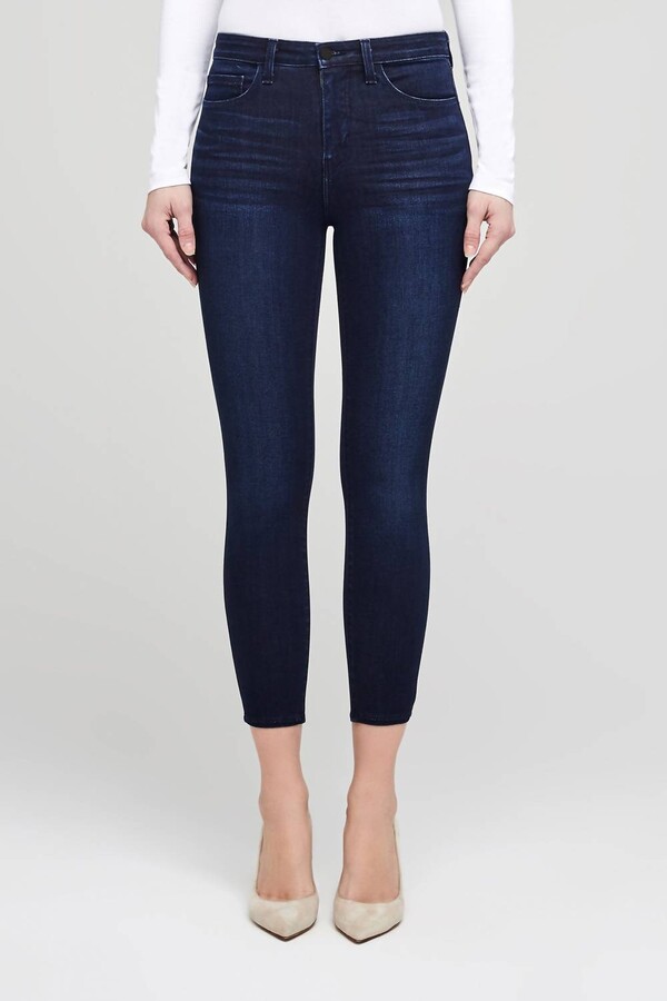 L'Agence Marguerite High Rise Skinny Jeans In Marino Blue