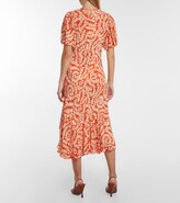 Thumbnail for your product : Diane von Furstenberg Madrid printed crepe midi dress