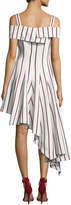 Thumbnail for your product : Alexis Daniele Striped Asymmetrical Dress