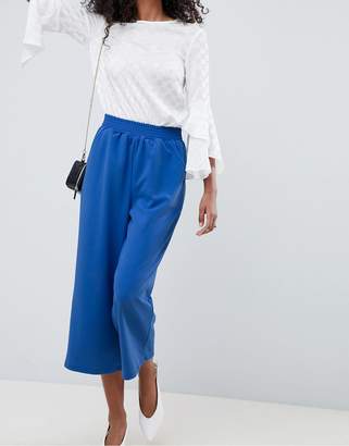 ASOS Design Cropped Straight Leg Pants In Jersey Crepe