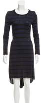 Thumbnail for your product : A.L.C. Striped Cutout Dress