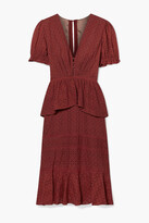 Thumbnail for your product : Johanna Ortiz Dandyism Spice Broderie Anglaise Cotton Peplum Dress