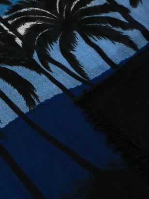 Saint Laurent palm tree print scarf