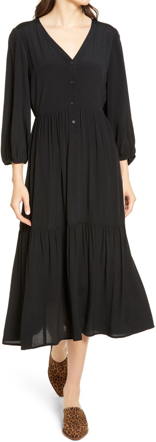 chelsea28 tiered skirt midi dress