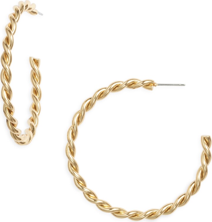 Twisted Hoop Earrings