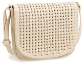 Thumbnail for your product : LP BLUE 'Poppy' Faux Leather Crossbody Flap Bag