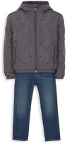 Thumbnail for your product : Emporio Armani Little Boy's & Boy's Logo Zip-Up Jacket