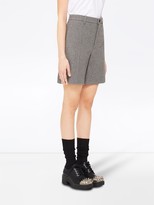 Thumbnail for your product : Miu Miu Once Upon A Time houndstooth-pattern shorts