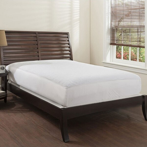 Mastertex MastertexBreathableMicrofiberQuiltedMattressPad-White-King