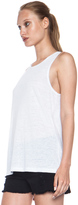 Thumbnail for your product : Alexander Wang T by Oversize Linen Silk Jersey Tank