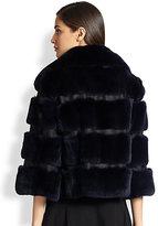 Thumbnail for your product : Diane von Furstenberg Loretta Rabbit Fur & Leather Jacket