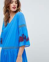 Thumbnail for your product : Sisley Embroidered Flower Maxi Dress
