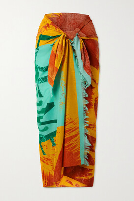 VIP【関税送料無料】希少 Loewe Paula's Ibiza Cotton pareo Loewe Paula'S Ibiza Cotton-Jacquard Pareo - Blue | Editorialist