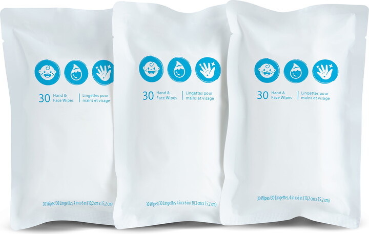 SafeFit® Baby Travel Wipes Refills, Fragrance Free, 3 Pack